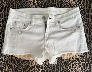 Rag and Bone The Mila‎ White Shorts Size 26 thumbnail 1