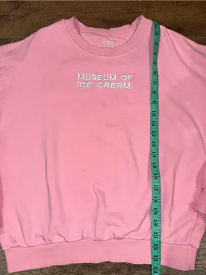Museum of Ice Cream Crewneck Sweatshirt in Bubblegum Pink Adult XL thumbnail 8