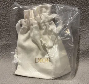Christian Dior White Drawstring Pouch thumbnail 1