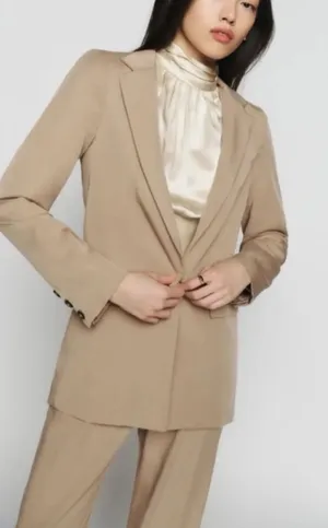 Reformation major blazer khaki tan brown small thumbnail 1