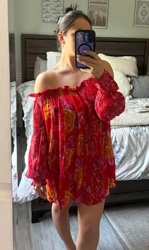 Free People Tunic Dress Floral thumbnail 3