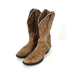 Ariat Heritage Western Cowboy Boots Women's 7 Tan Brown Distressed Leather thumbnail 8