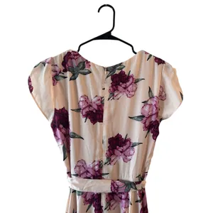 Lulus Pink Purple Floral High-Low Wrap Maxi Dress Women Sz M thumbnail 7