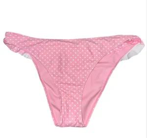 No Boundaries Polka dot ruffle bikini bottoms thumbnail 4