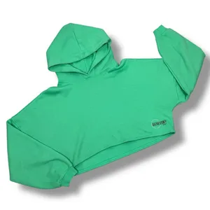 Savage X Fenty Essential Fleece‎ Scope Logo Cropped Hoodie Sweatshirt Green XL thumbnail 12