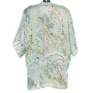 Apt 9 Top Sheer Floral Cottage Boho Prairie Romantic Ethereal Fairy Blue Size XL thumbnail 2