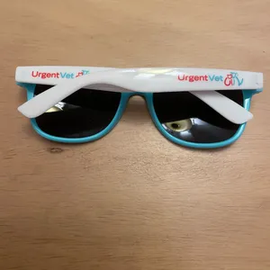 Free with bundle only New Women’s Paw Print 🐾 Sunglasses 😎 Blue White thumbnail 4