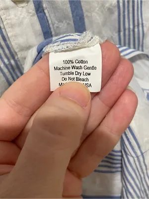 Everyday Ritual Tracey Stripe Cotton Nightgown Blue White Women’s Size Medium thumbnail 7