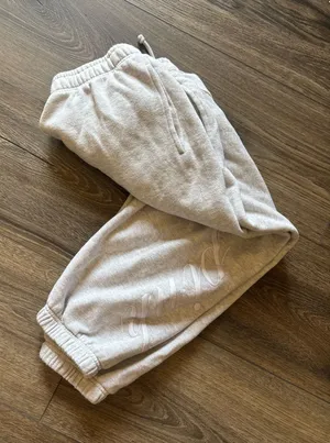 Pink Ivy Fleece High Wait Oatmeal Beige Sweatpants Size L thumbnail 1