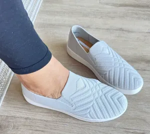 White Mountain Light Blue Slip-On Sneakers thumbnail 1