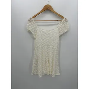 Aeropostale Cream Lace Mini Babydoll‎ Dress Size L Witchy Fairy Coquette Dainty thumbnail 2