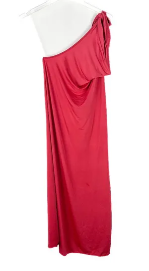 NWT Sincerely Jules One Shoulder Tie Midi Dress Sleeveless Size XL NEW thumbnail 1