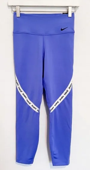 Nike One Leggings Size XS 7 8 Length Mid Rise Tight Fit Sporty‎ Clean Girl Yoga thumbnail 1