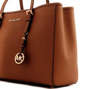 Michael Kors Jet Set Saffiano Leather Tote Bag Luggage Large Big Shoulder Purse thumbnail 3