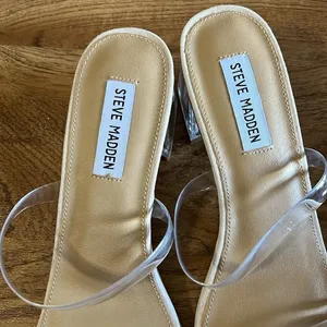 Steve Madden | Nude & Clear Chunky Heels thumbnail 3