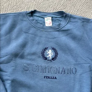 Italia Blue Crewneck Sweatshirt thumbnail 3