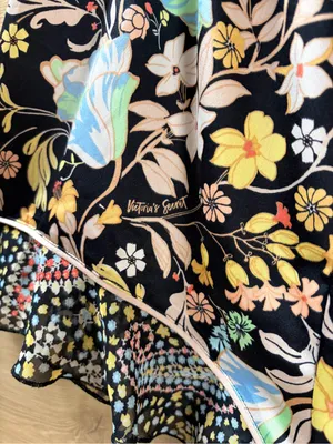 Women’s Victoria’s Secret Floral Black Playsuit Small thumbnail 4