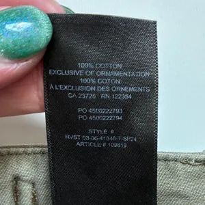 Aritzia TNA Surplus Cargo Pants Olive Green Wide Leg High Rise Women 10‎ 109819 thumbnail 11