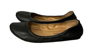 Lucky Brand Erin Black Leather Ballet Flats 7.5 thumbnail 3