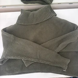 Hollister Green ribbed turtleneck sweater #preppy #winter thumbnail 1