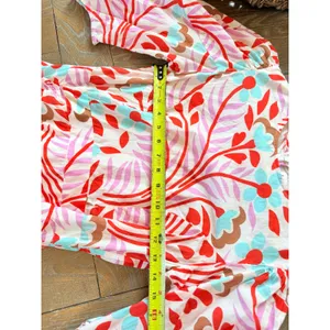 RHODE Pia Mini Dress Womens Lago Vine Floral Pink Blue Size 2 thumbnail 5