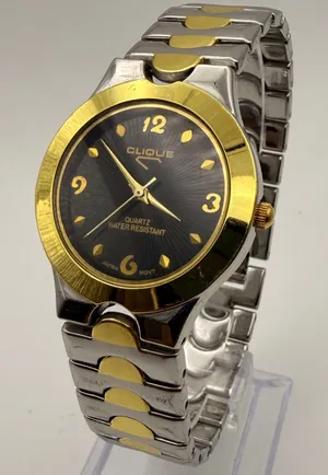 Elegant Vintage Clique Two-Tone Dress Watch - Japan Movt Working New Battery thumbnail 1