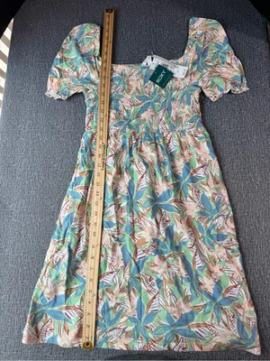 Roxy Hello Petal Floral Print Smocked Mini Dress thumbnail 11