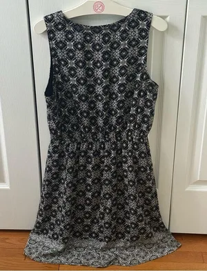 Market & Spruce Black and White Printed Dress thumbnail 3