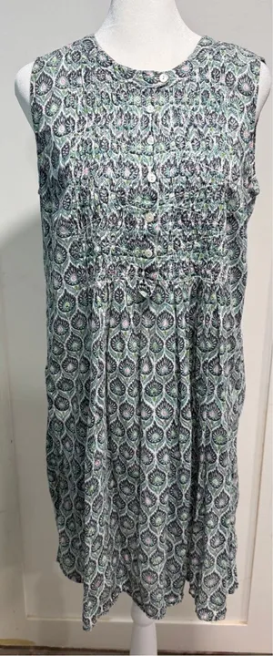 ROLLER RABBIT Featherweight Paisley Printed Sleeveless Cotton Dress Size S thumbnail 1