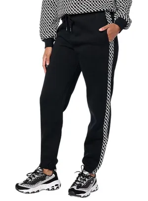 Diane‎ Von Furstenberg DVF x Skechers Joggers Black Fleece Sweatpants Cozy XS thumbnail 1