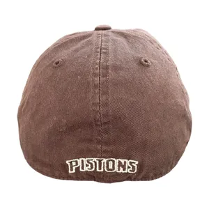 47 Brand Detroit Pistons Hat Fitted Cap NBA Basketball Y2K Vintage Brown Unisex OS thumbnail 3