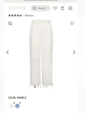 skims Bridal Silk Cargo Pant medium 
$198 thumbnail 3