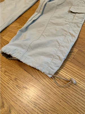 Miss Love Parachute cargo pants in beige size M thumbnail 5