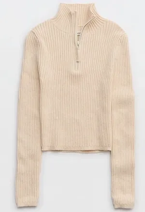 Aerie matching oatmeal sweater set thumbnail 1