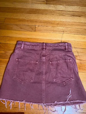 We The Free Rust Brown Front-Zip Raw Hem Mini Skirt thumbnail 9