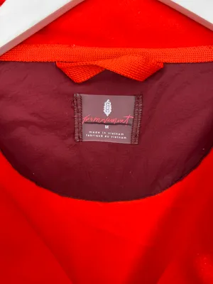 Free People Movement Oversized Colorblock Climber Red Poppy Combo Jacket thumbnail 7