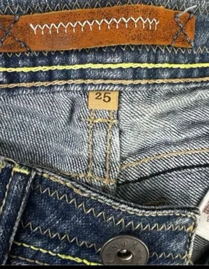 Yanuk Women Flare Jeans Size 25 Blue Denim Low-Rise Waist Cotton Bootcut Boho thumbnail 9