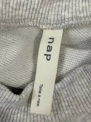 Nap Women's Relaxed Light Gray Crewneck Sweatshirt thumbnail 6