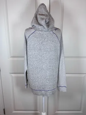 Wicked Musical Hoodie Womens Medium Gray Purple Logo Broadway Theater Lounge Top thumbnail 4