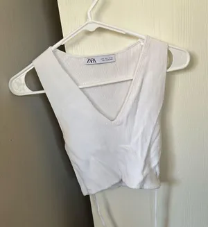 ZARA Crop Tie Top thumbnail 1