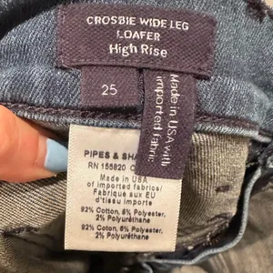Veronica Beard Crosbie Loafer High Rise Wide Leg Jeans Size‎ 25 Northern Lights thumbnail 5