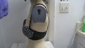PINK Victoria's Secret flirt push-up bra floral flowers in black and white size 34B. thumbnail 7