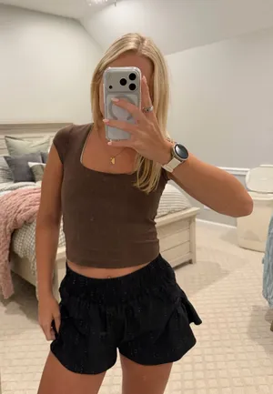 Garage Brown Cropped Shirt thumbnail 1