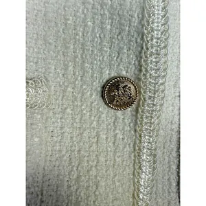 URBAN REVIVO‎ Jacket Womens M White Tweed Business Classic JackieO Academia thumbnail 5