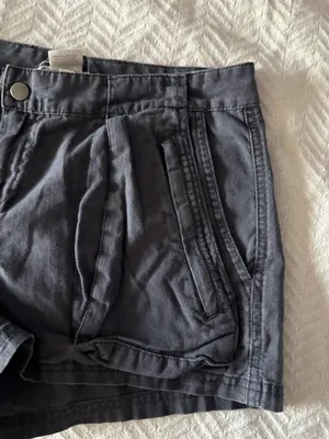 Converse Women's Dark Gray Casual Pleated Shorts thumbnail 5