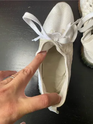 Light Cream Knit Lace-Up Sneakers thumbnail 6