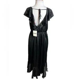 NWT‎ Show me your mumu Samantha Ruffle Wrap Dress black Sz 3X missing belt thumbnail 4