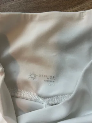 OFFLINE By Aerie Real Me Crossover Flowy Short White High-Waist thumbnail 7