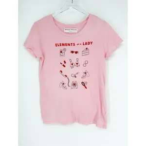 Megan Phillips Collection Elements of a Lady‎ Short Sleeve Tee M Pink Coquette thumbnail 2