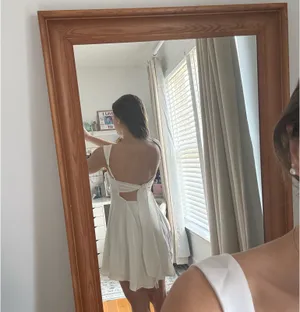 Lucy in the Sky white graduation dress thumbnail 2